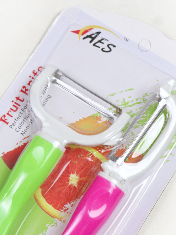 Pack of 2 Fruit Peeler Multicolor