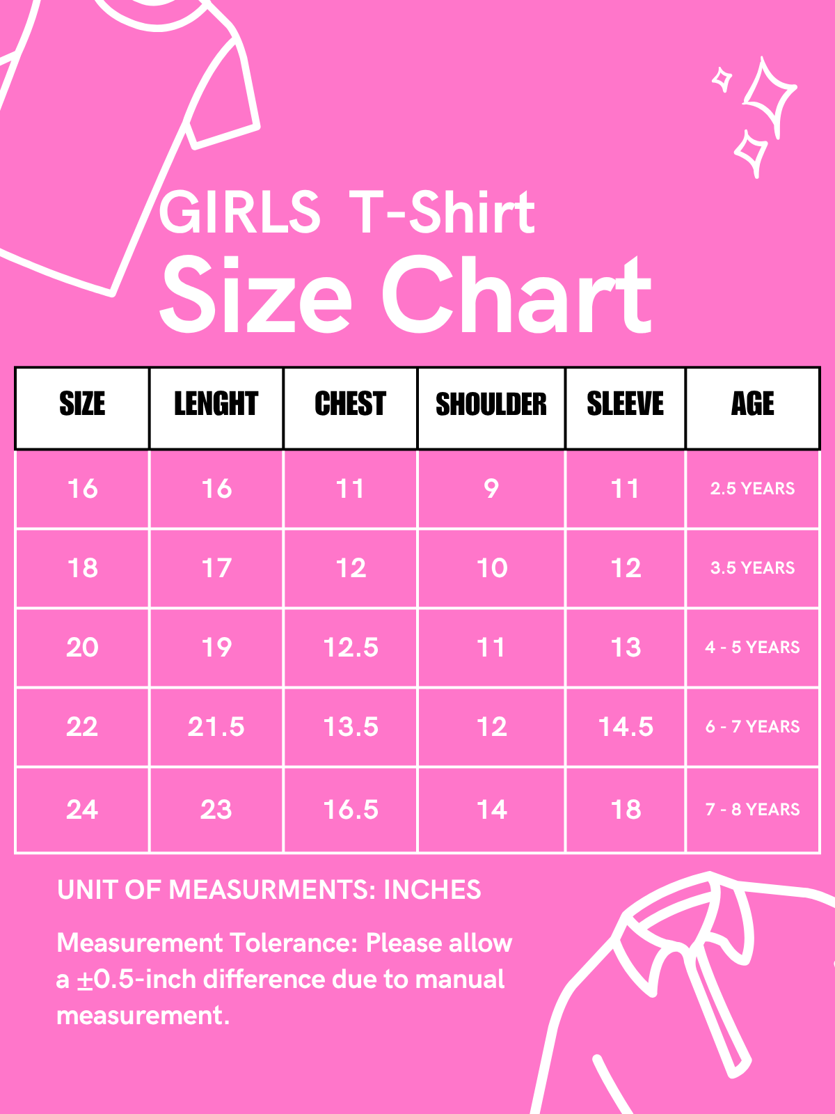 3Yrs - 8Yrs Flower Pink Full Sleeve T-Shirt For Girls SK GTS90