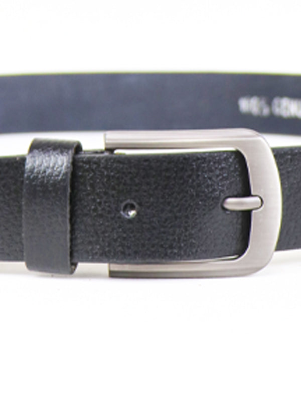 MB14 Classic Men's Faux Leather Belt Black