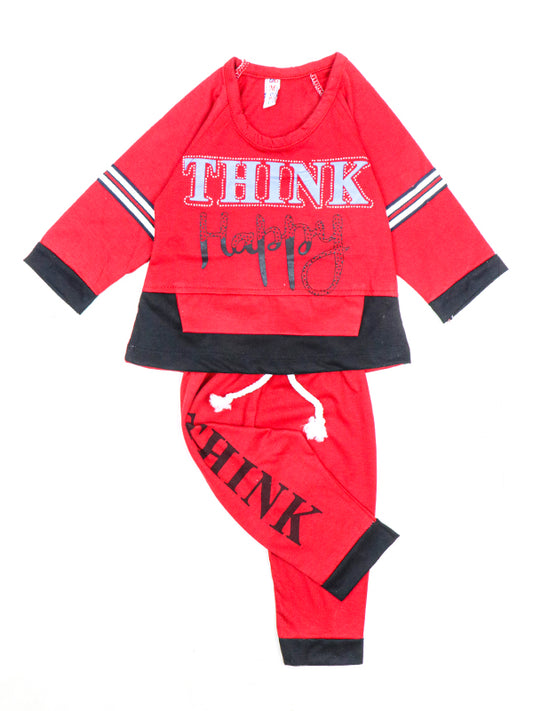 TG Girls Suit 1Yr - 4Yr Think Happy Red