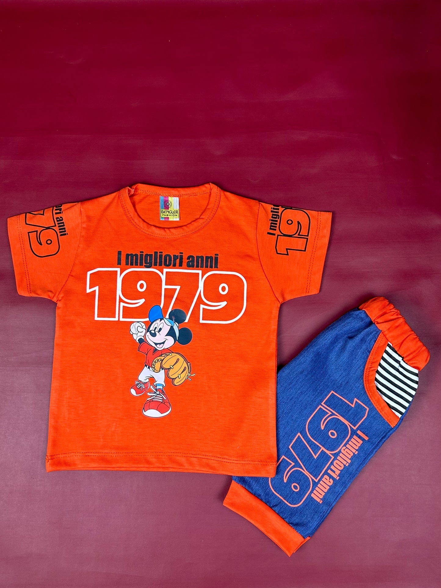 1Yr - 4Yrs Anni Orange Suit For Kids BS258