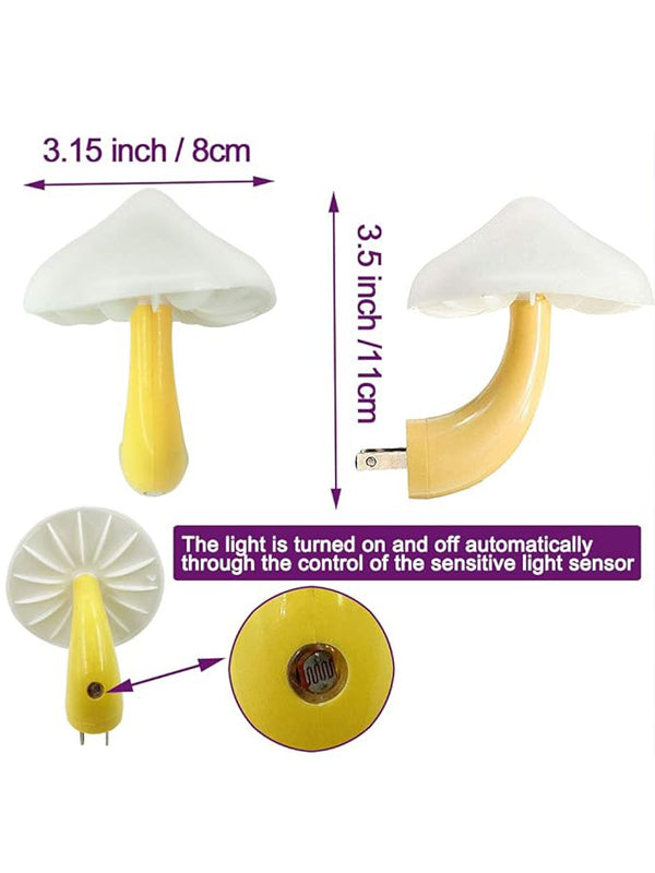 Mushroom LED Night Light Plug in Lamp