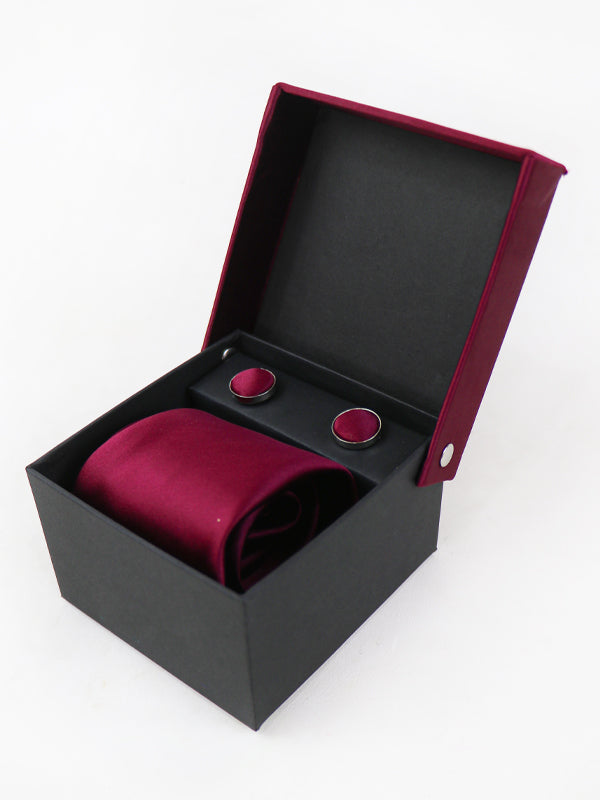 TBS29 3Pcs Tie Gift Box Tie Cuff-Link Pocket Square