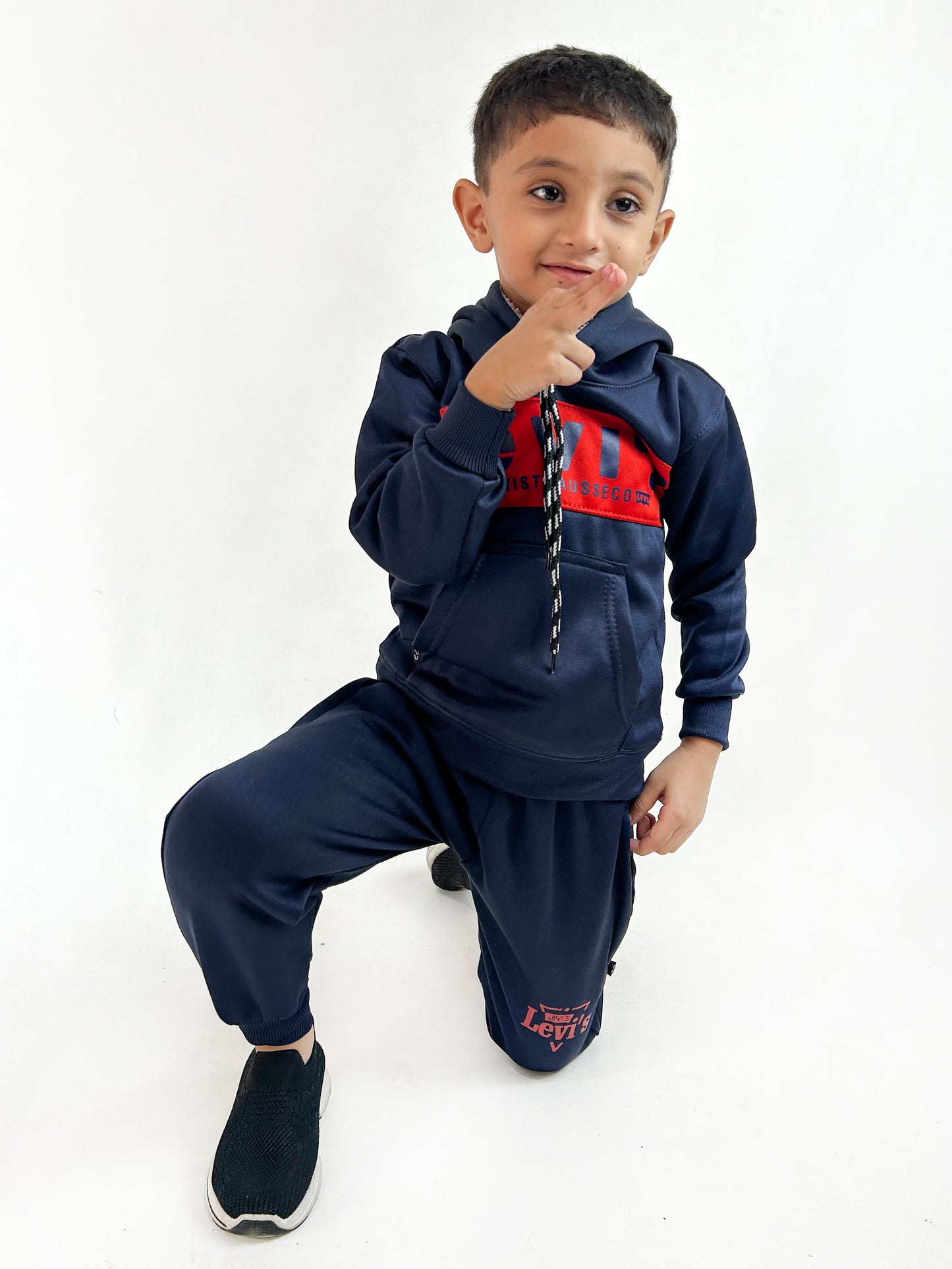 4Yr - 7Yrs Navy Blue Track Suit For Boys AH KTR30