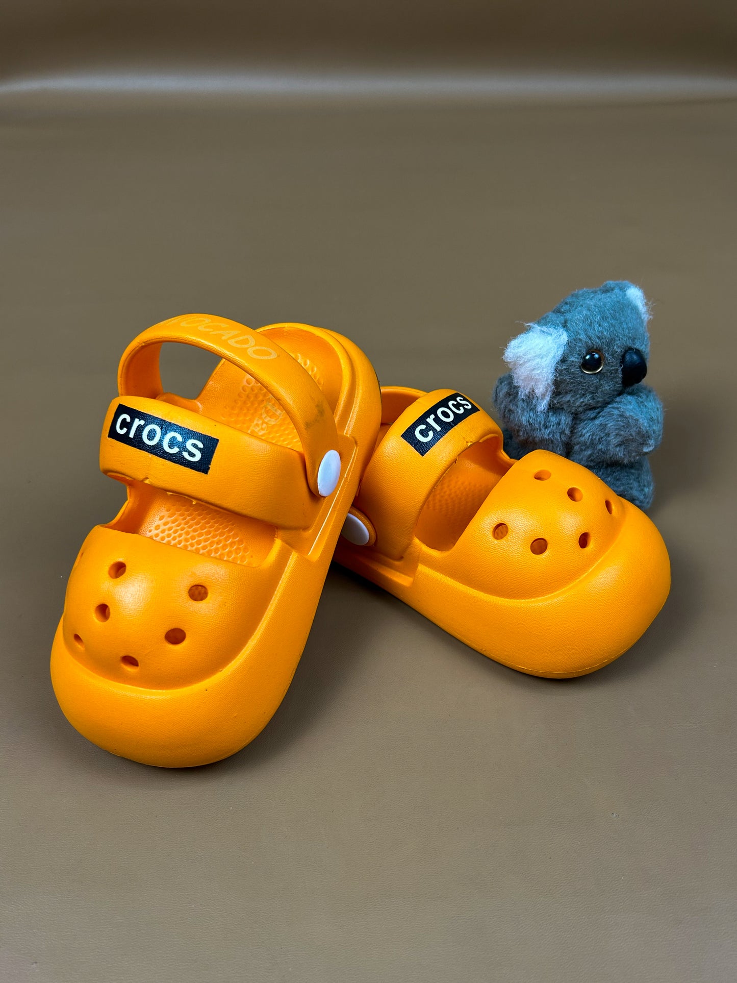 Orange Casual Soft Crocs for Kids KS25