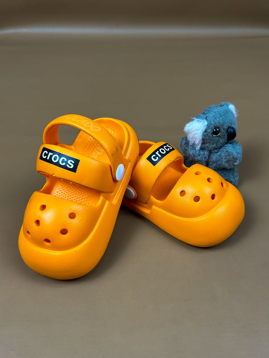 Orange Casual Soft Crocs for Kids KS25