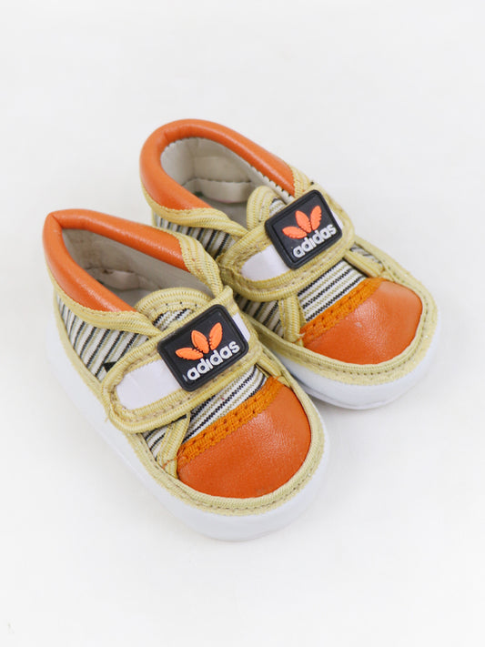 Baby Boy Crochet Bootie Shoes AD Orange