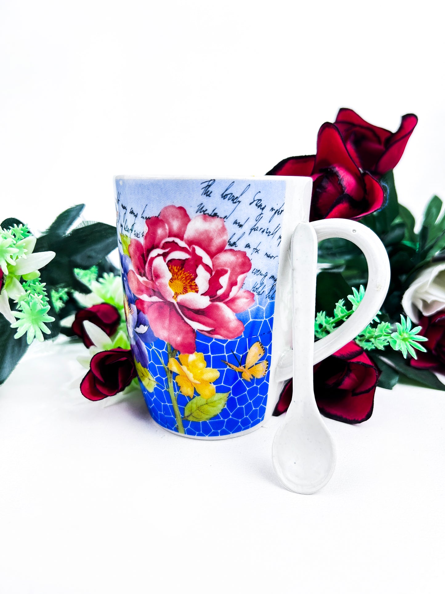 Coffee Mug with Spoon & Lid Set CM29