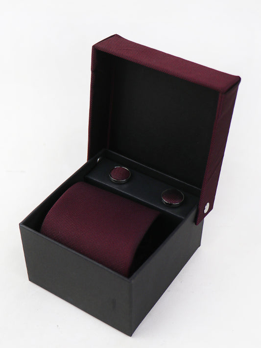 TBS05 3Pcs Tie Gift Box Tie Cuff-Link Pocket Square