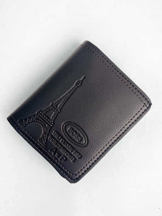 Black Syn-Leather Wallet For Men MW10