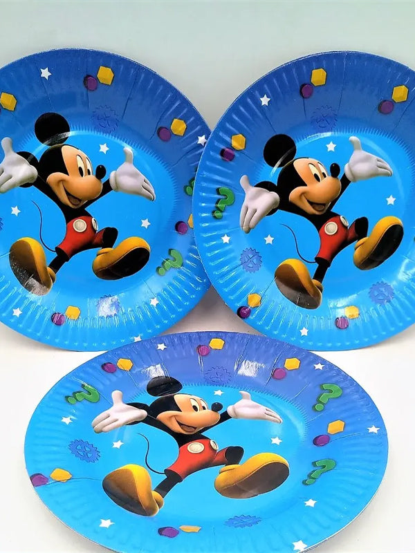 Birthday 9-inch Paper Plates Pack of 10 - Mickey Mouse