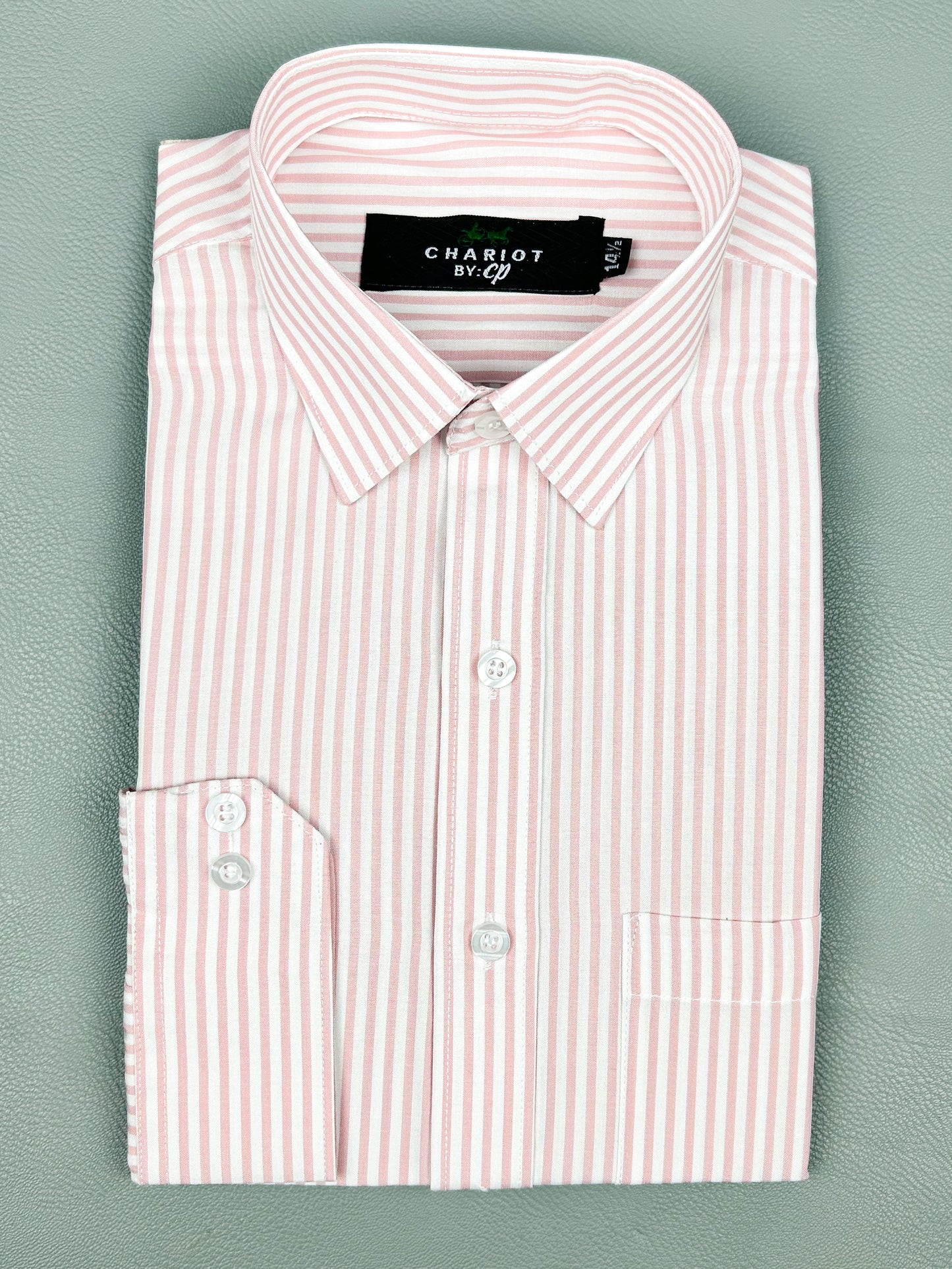 Peach Lines Formal Dress Shirt For Men MFS156