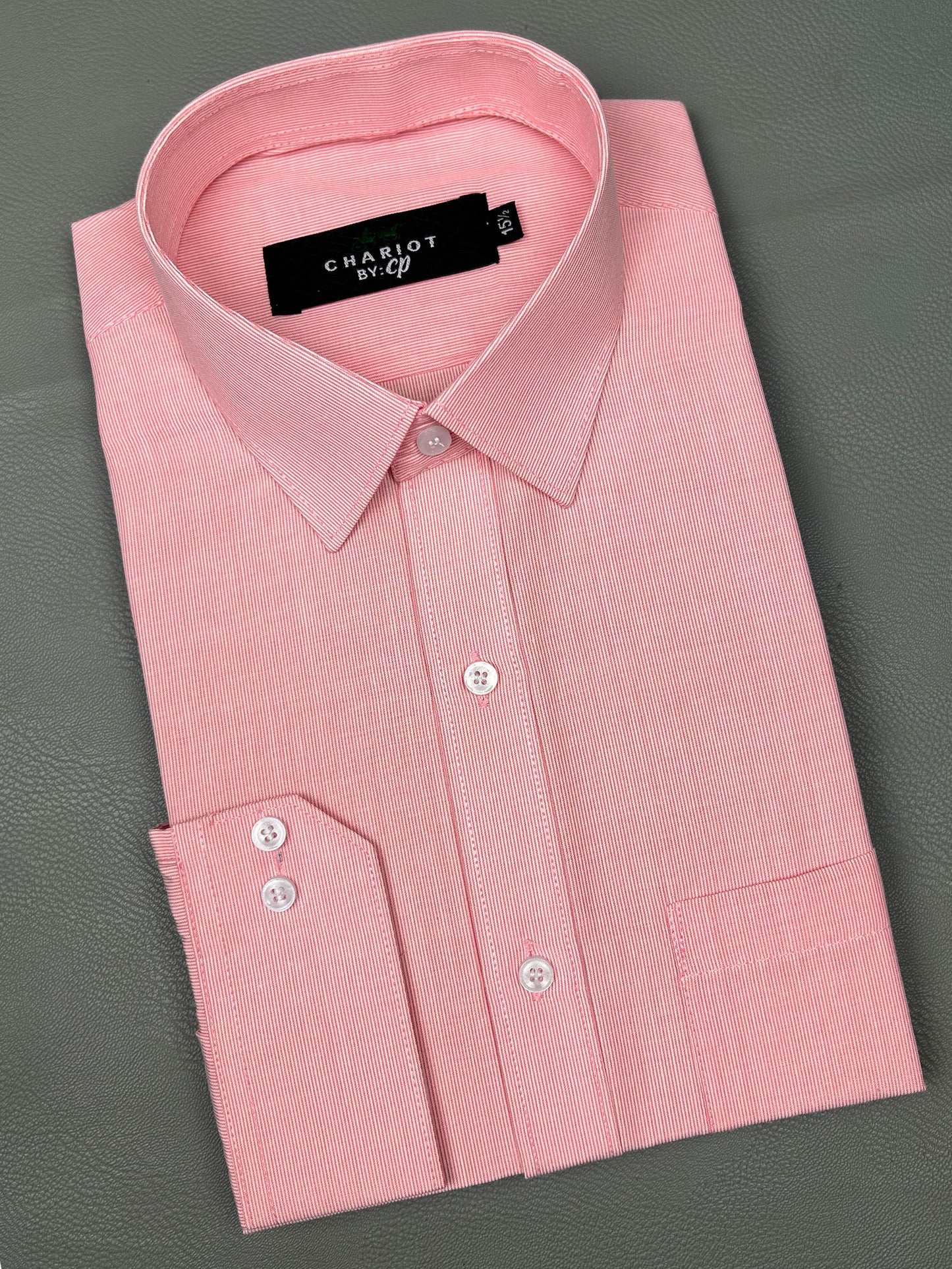 Pink Lines Formal Dress Shirt For Men MFS175