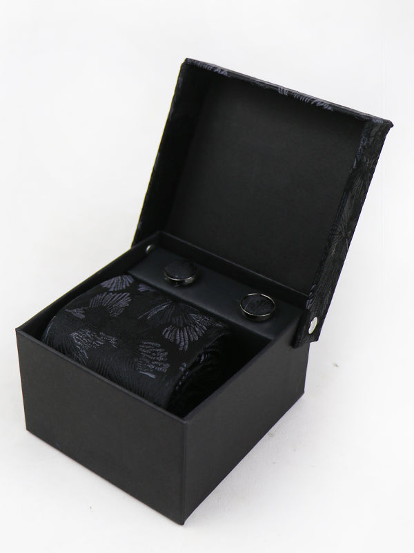 TBS10 3Pcs Tie Gift Box Tie Cuff-Link Pocket Square