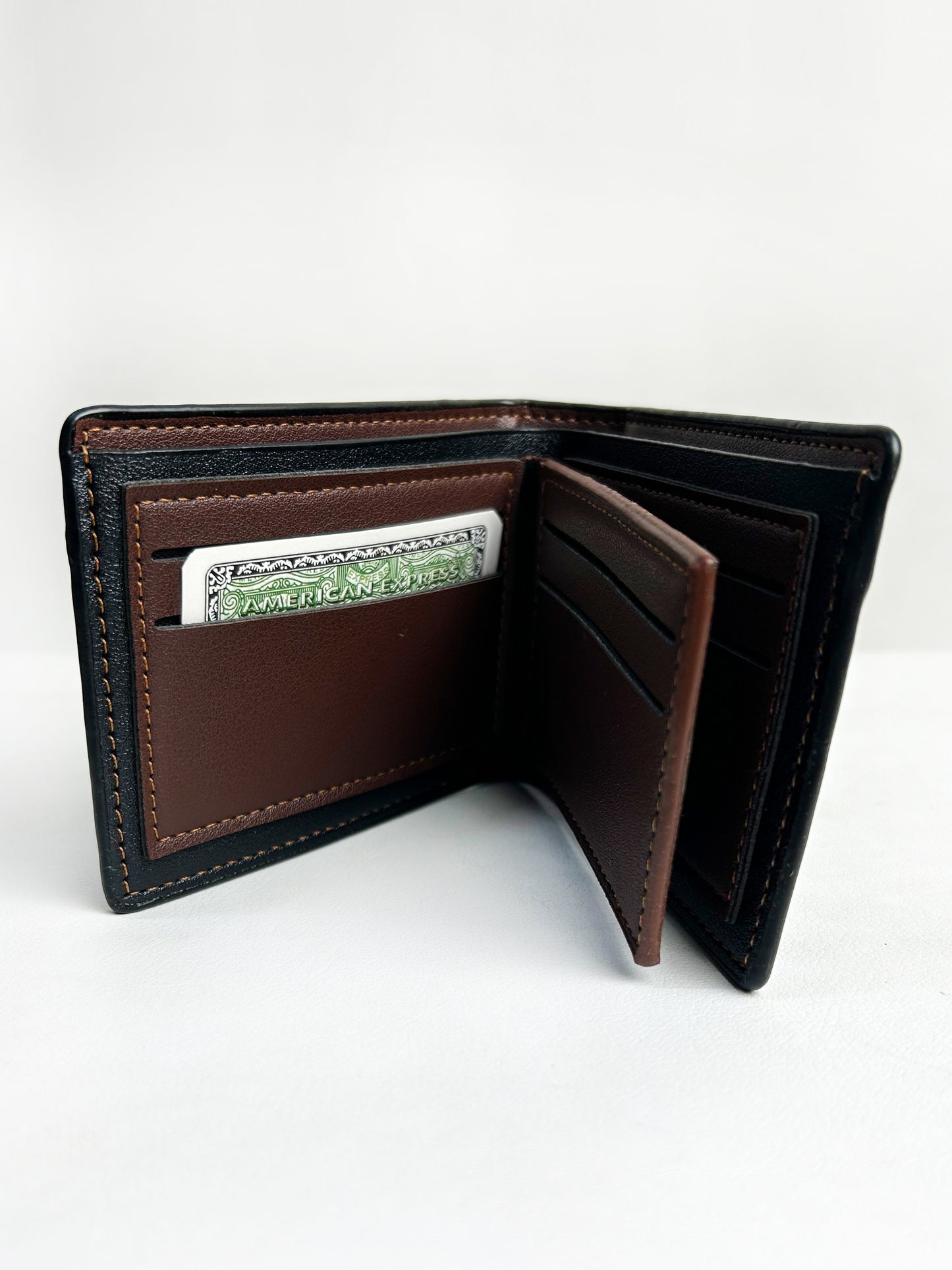 Black Syn-Leather Wallet For Men MW34