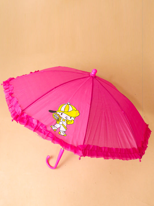 Small Cartoon Umbrella For Kids Pink KU01