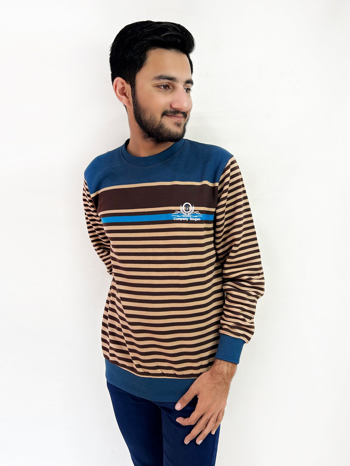 Dark Brown Sweatshirt For Men's MSS10