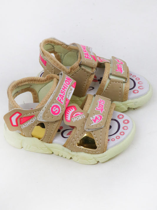 GS11 Girls Sandal 1Yr - 8Yrs Light Brown