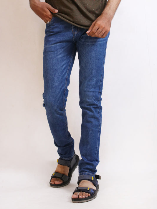 MDJ08 Men's Slim Fit Stretchable Denim Jeans Blue