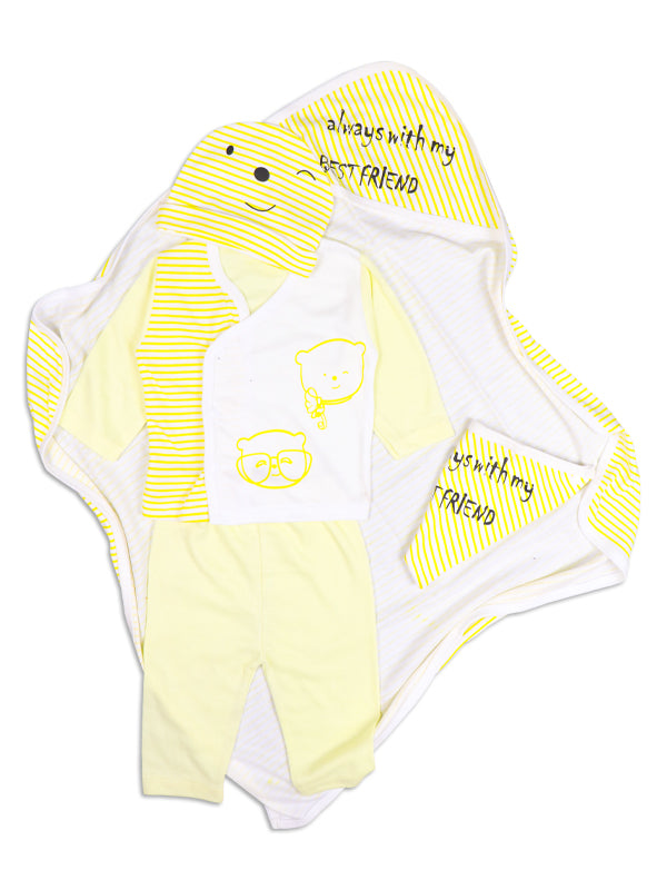 HG 5 Pcs Newborn Gift Set 0 Mth - 3 Mths BF Yellow