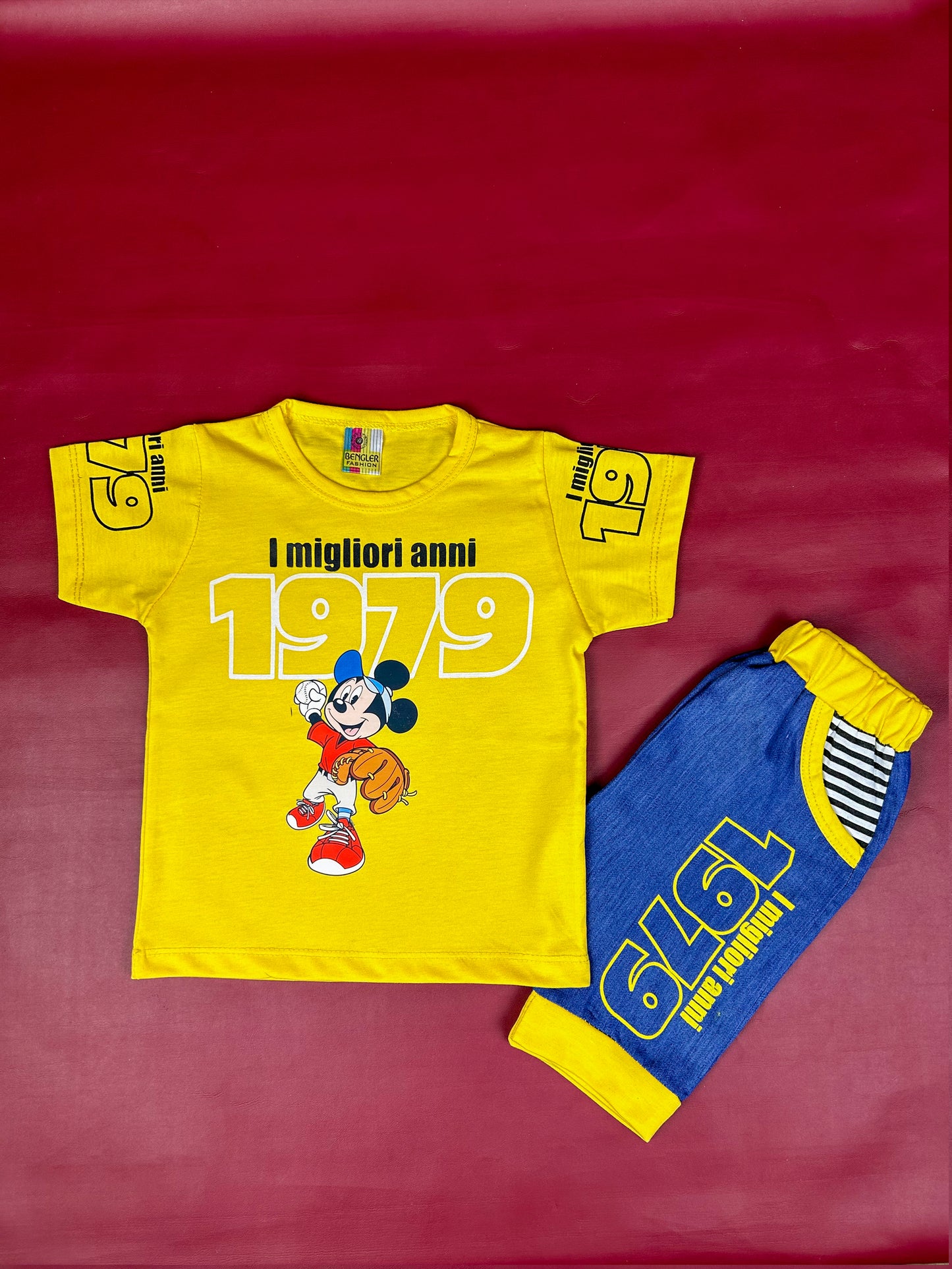 1Yr - 4Yrs Anni Yellow Suit For Kids BS256