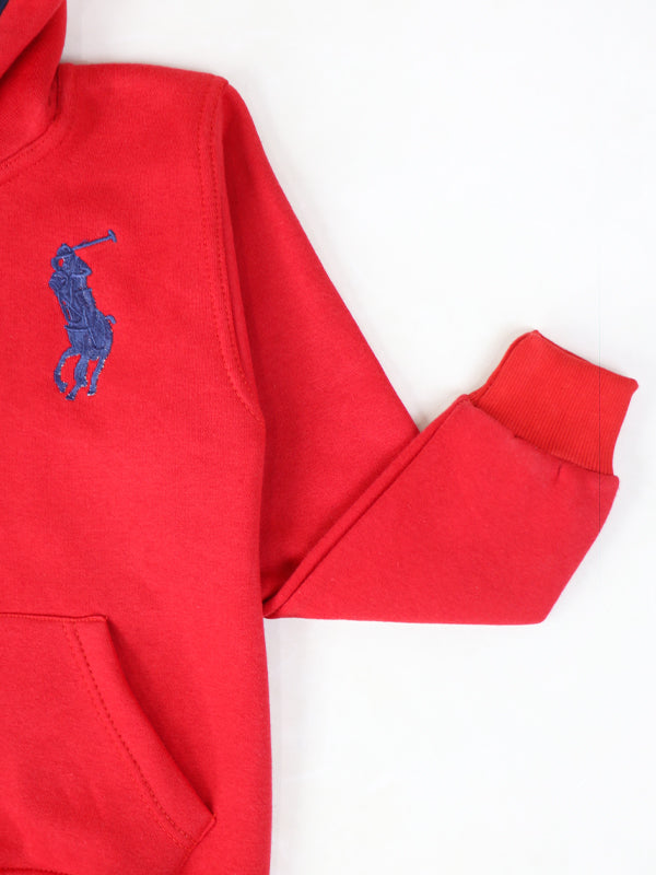 KH11 Kids Pullover Hoodie 4Yrs - 9Yrs Polo Red