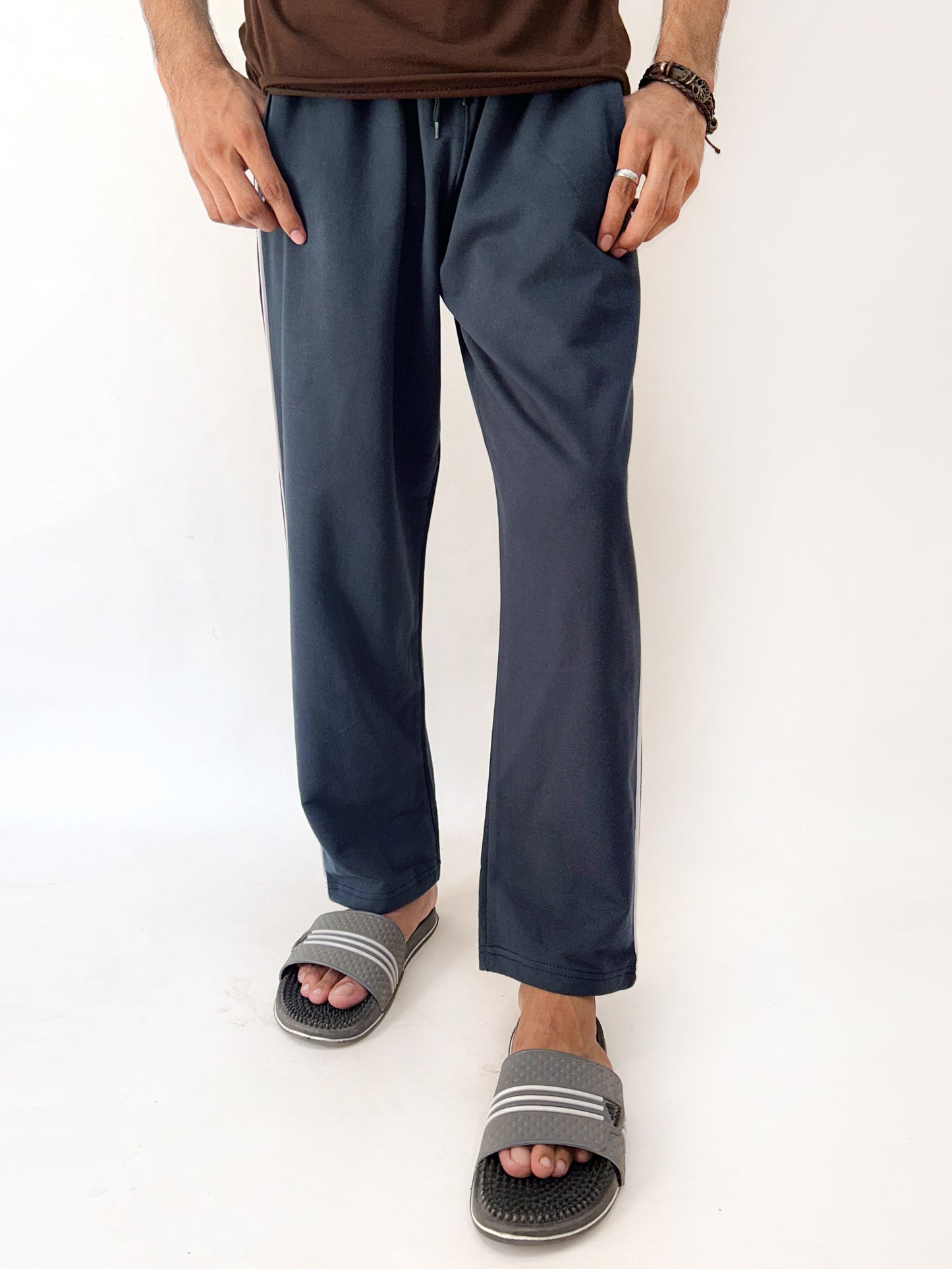 Dark Blue Plain Trouser For Men's MT90