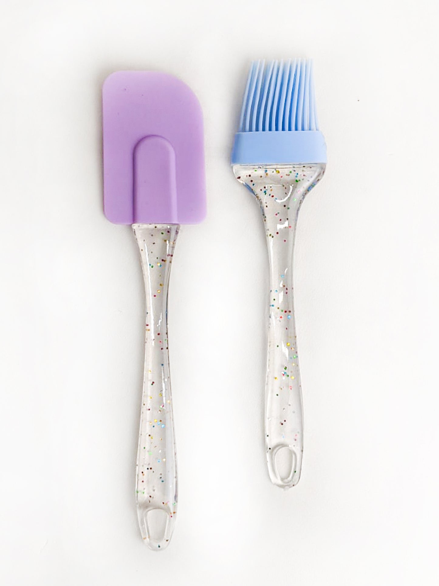 Multicolor Pack Of 2Pcs Silicone Brush & Spatula Set