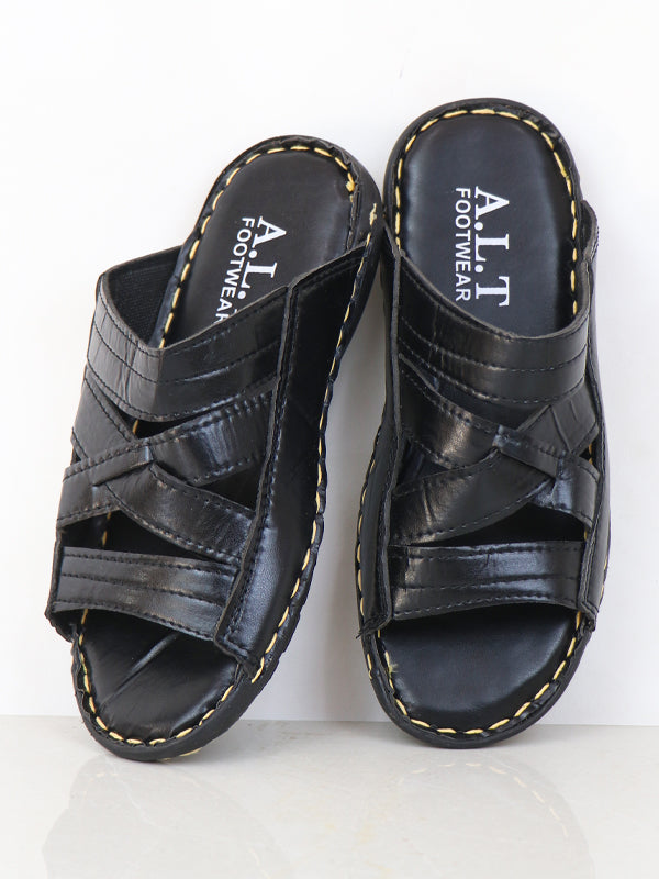 MC06 Men's Casual Slippers  Black