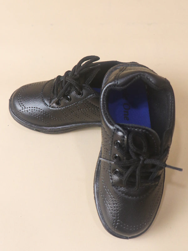 6Yrs - 17Yrs Black School Shoes For Kids KS17