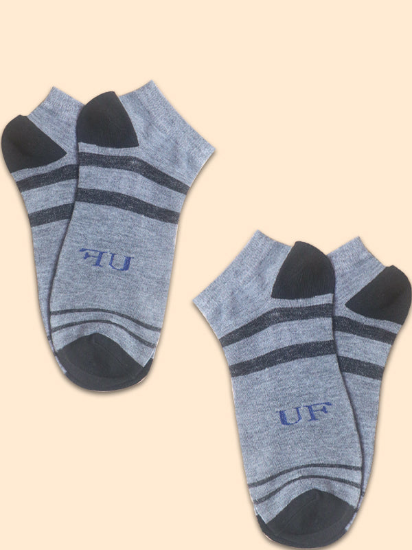 Pack Of 2 Multicolor Ankle Socks for Men MS15