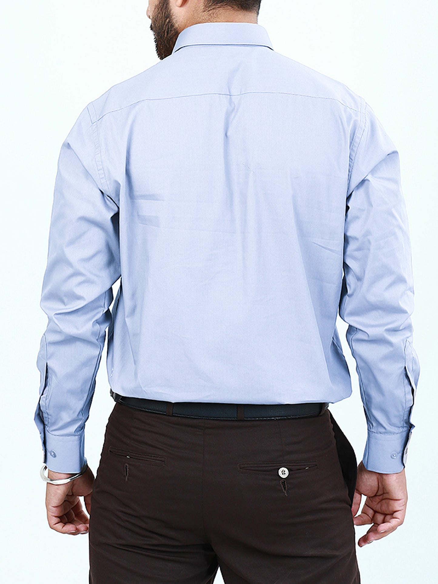 Men's Formal Dress Shirt Plain Light Blue – The Cut Price