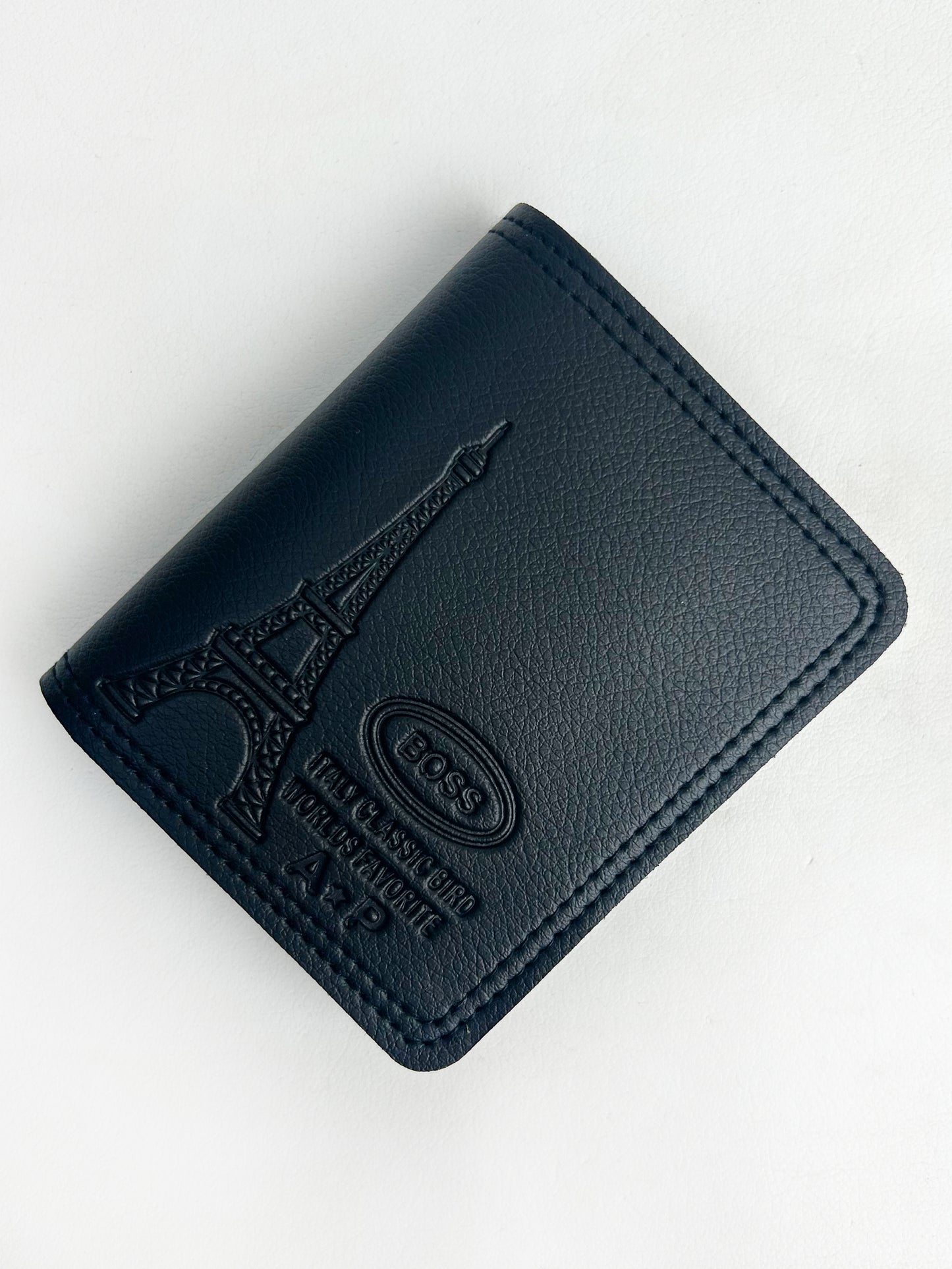 Black Syn-Leather Wallet For Men MW09