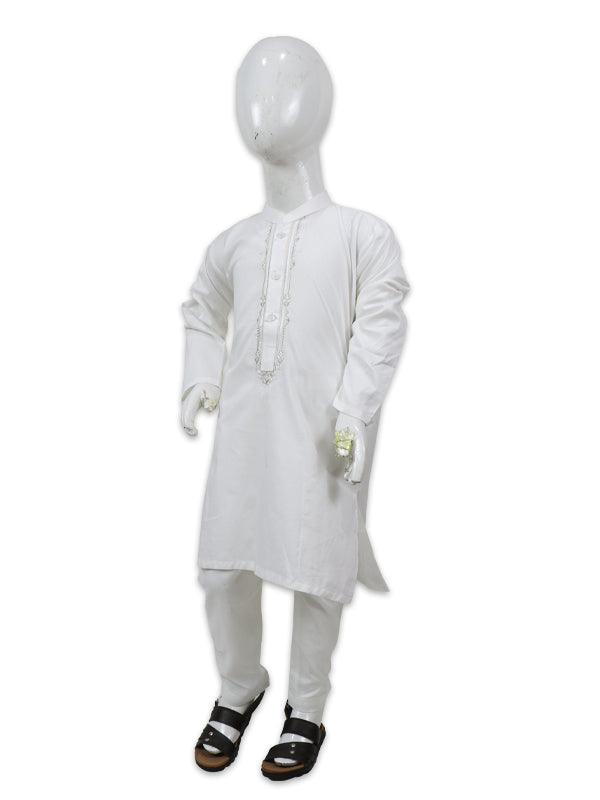 BKS17 TG Boys Shalwar Kameez Suit 2Yrs - 14Yrs OFF White