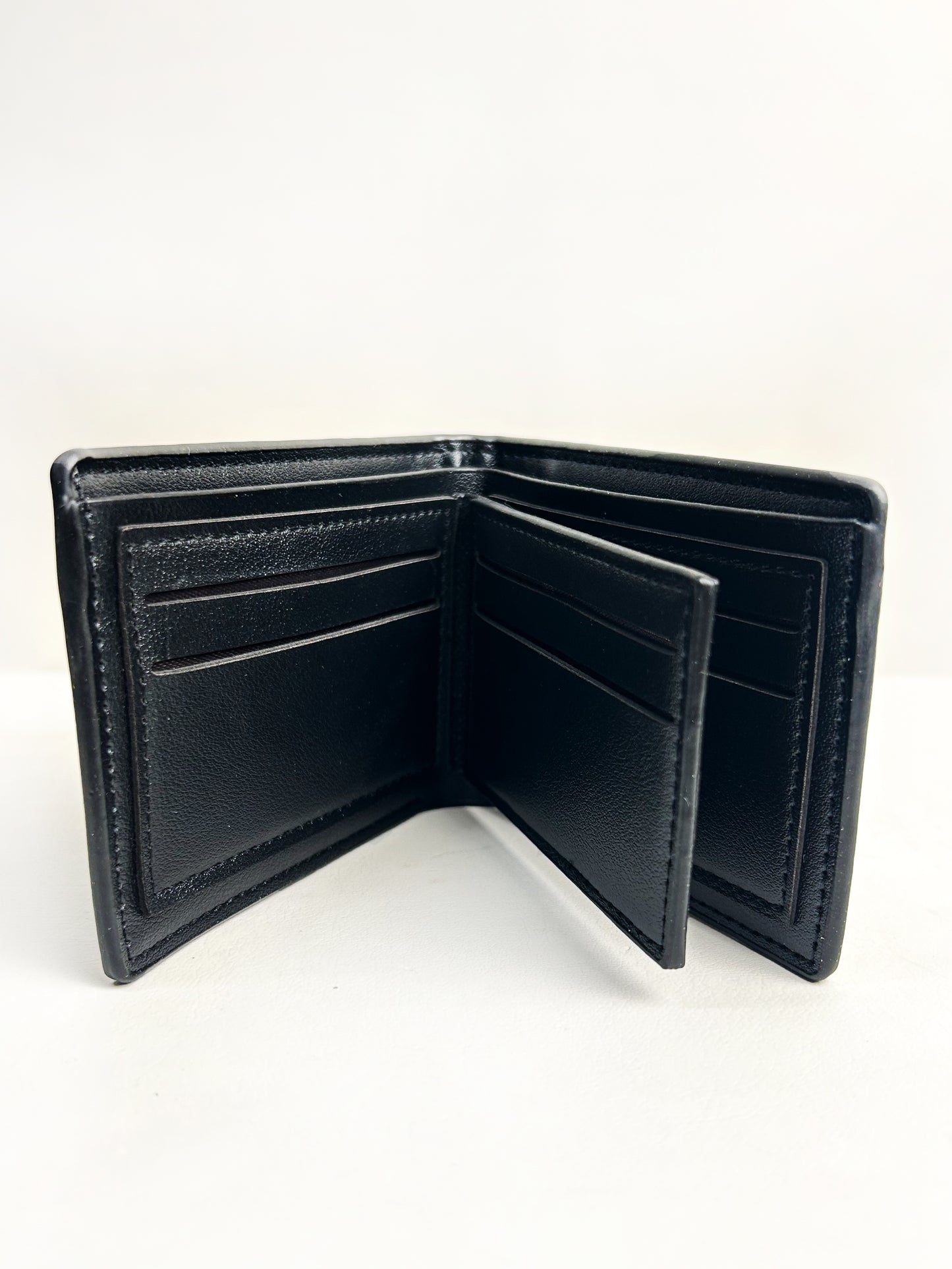 Black Syn-Leather Wallet For Men MW35