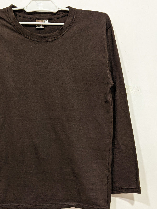 Brown Plain T-Shirt For Men MG MTS89