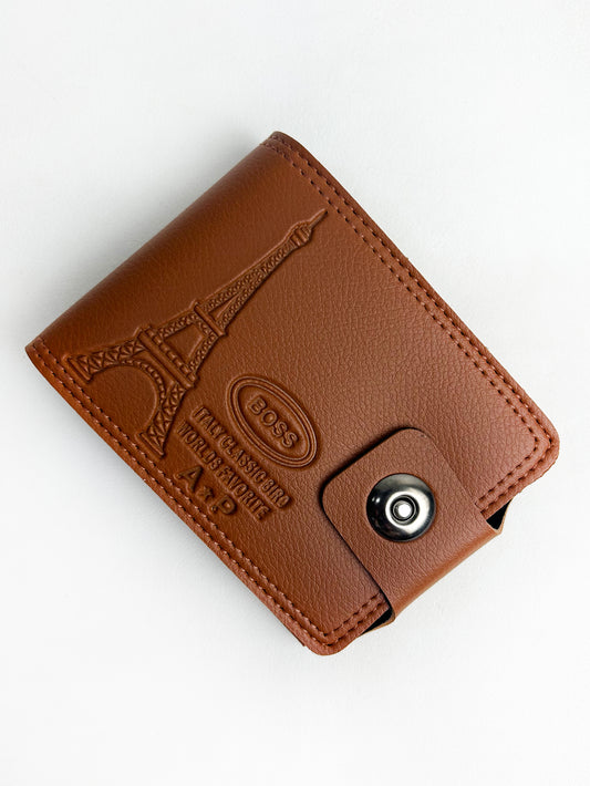 Light Brown Syn-Leather Wallet For Men MW06