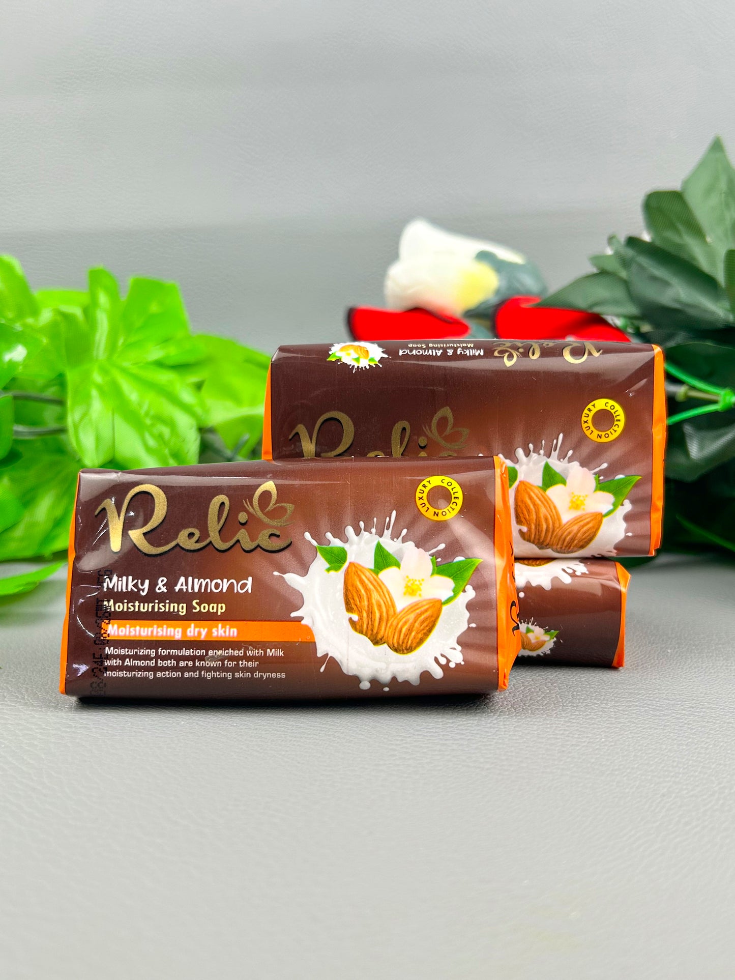 Pack of 3 Relic Milky & Almond Beauty Soap