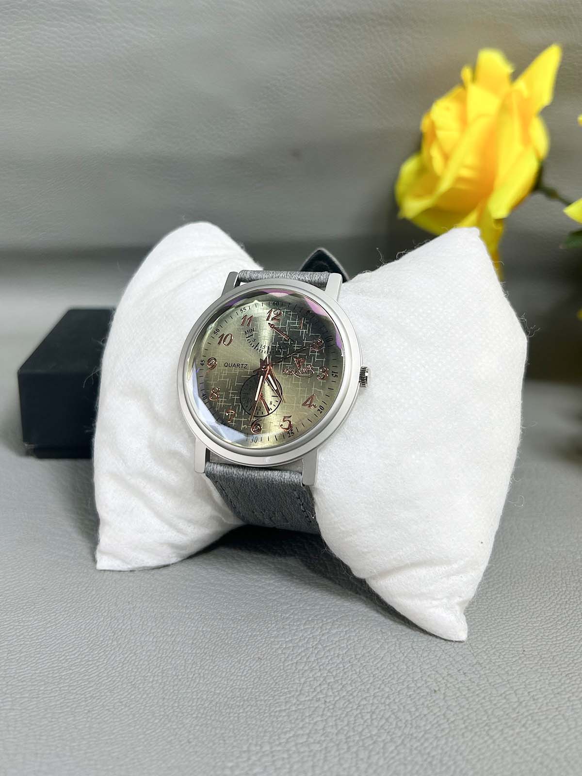 Grey Strap Watch For Men MW176