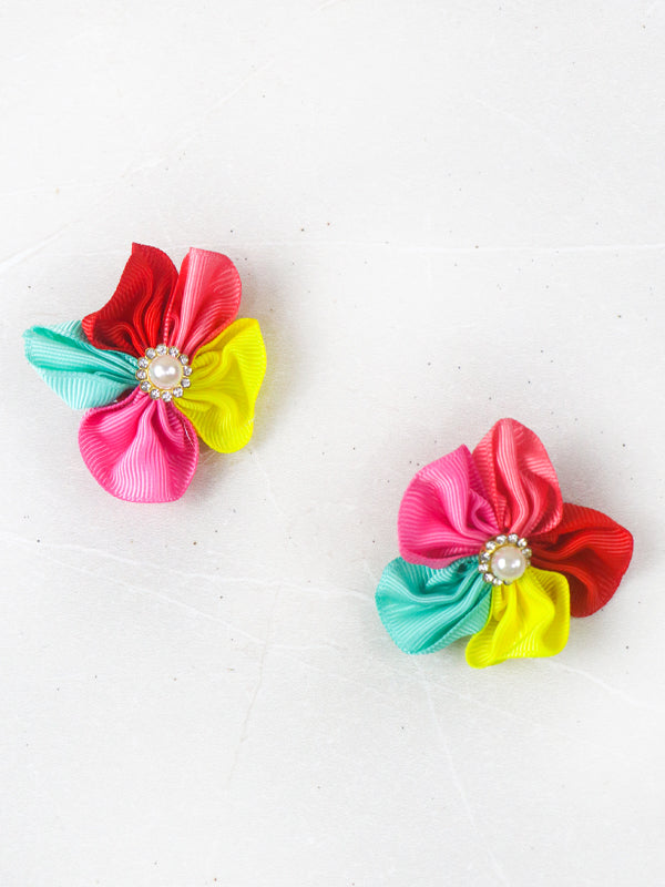 Pack Of 2 Multicolor Hair Clips For Girls GHC53