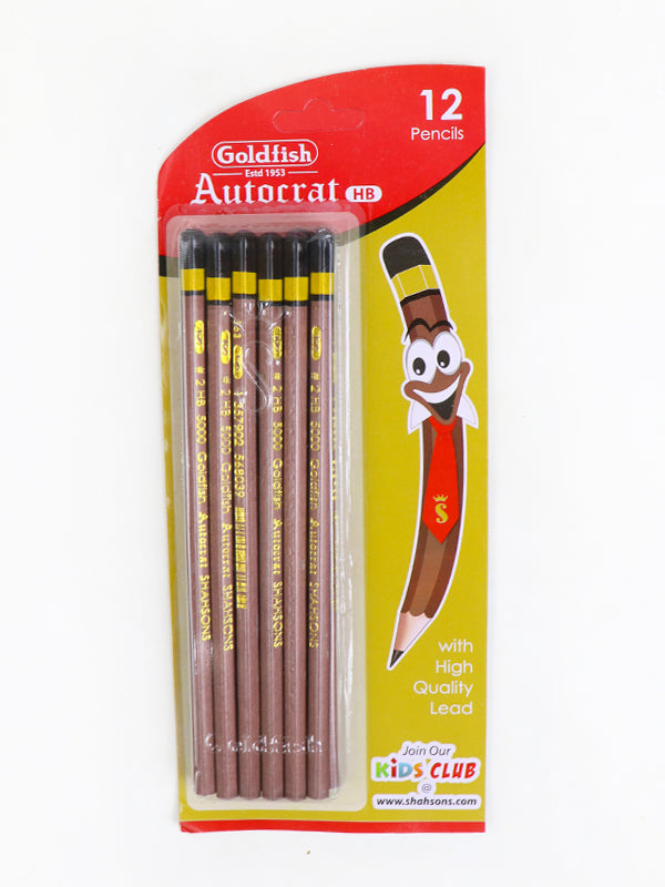 Pack Of 12 Goldfish Autocrat Pencils HB