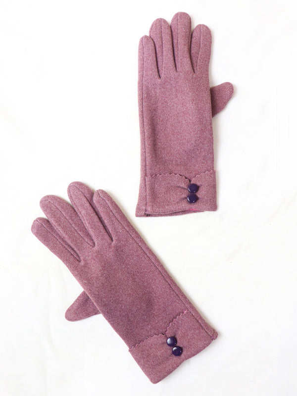 Pink Women's Winter Gloves / Girls Winter Gloves / Full Finger Gloves WG03