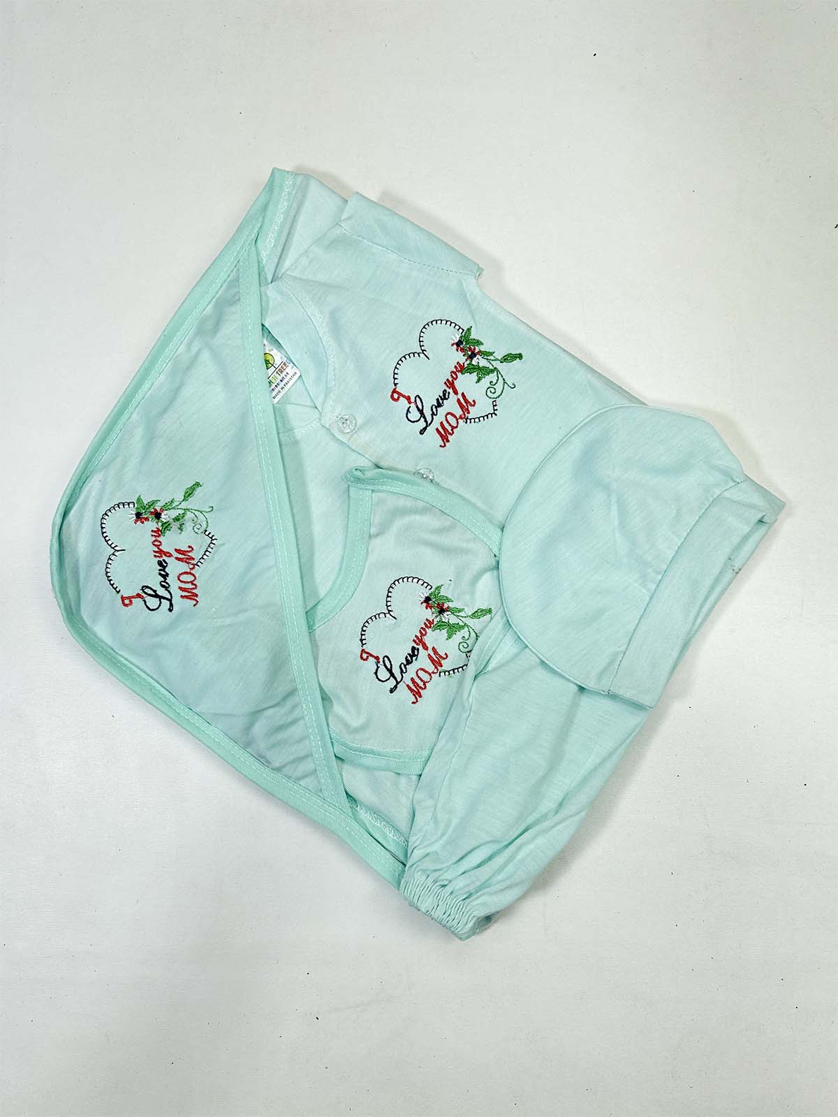 0Mth - 3Mth Green 5Pcs Gift Set For Newborn HG NBGS258