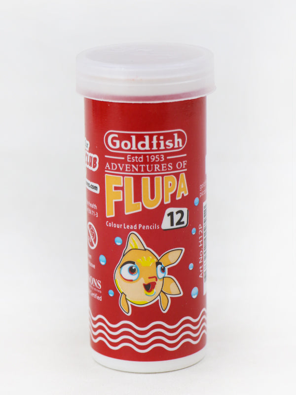 Goldfish Flupa Color Lead Pencils Small - 12Pcs