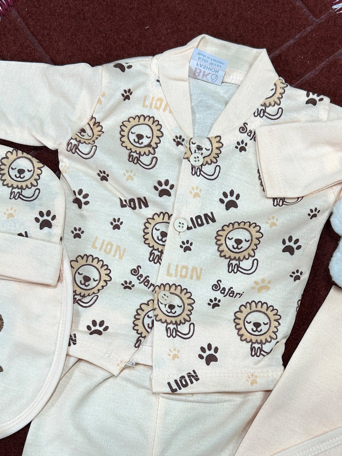 0Mth - 3Mth Sweet Lion 5Pcs Gift Set For Newborn HG NBGS232