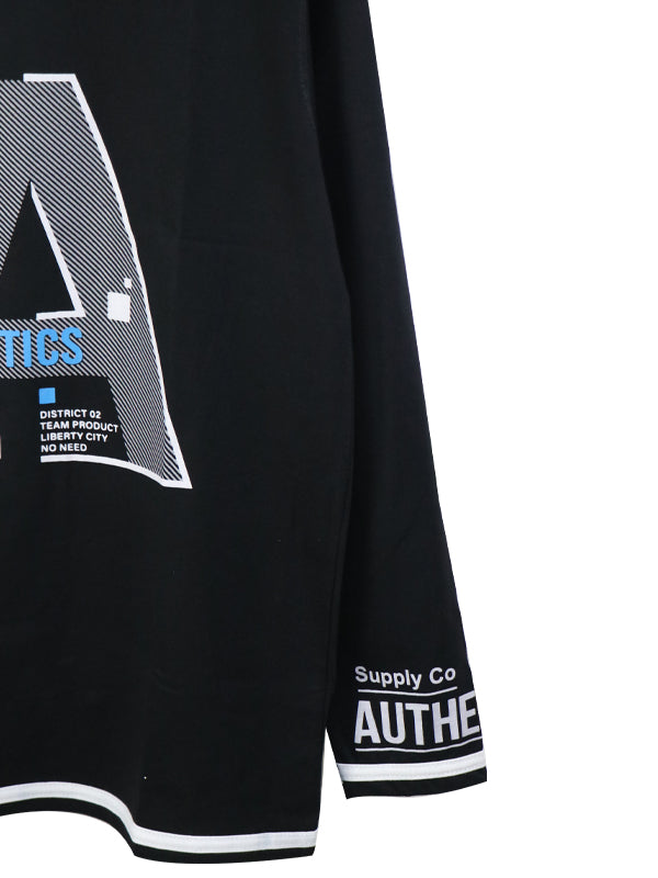 ATT Boys T-Shirt 13 Yrs - 17 Yrs Authentics Black