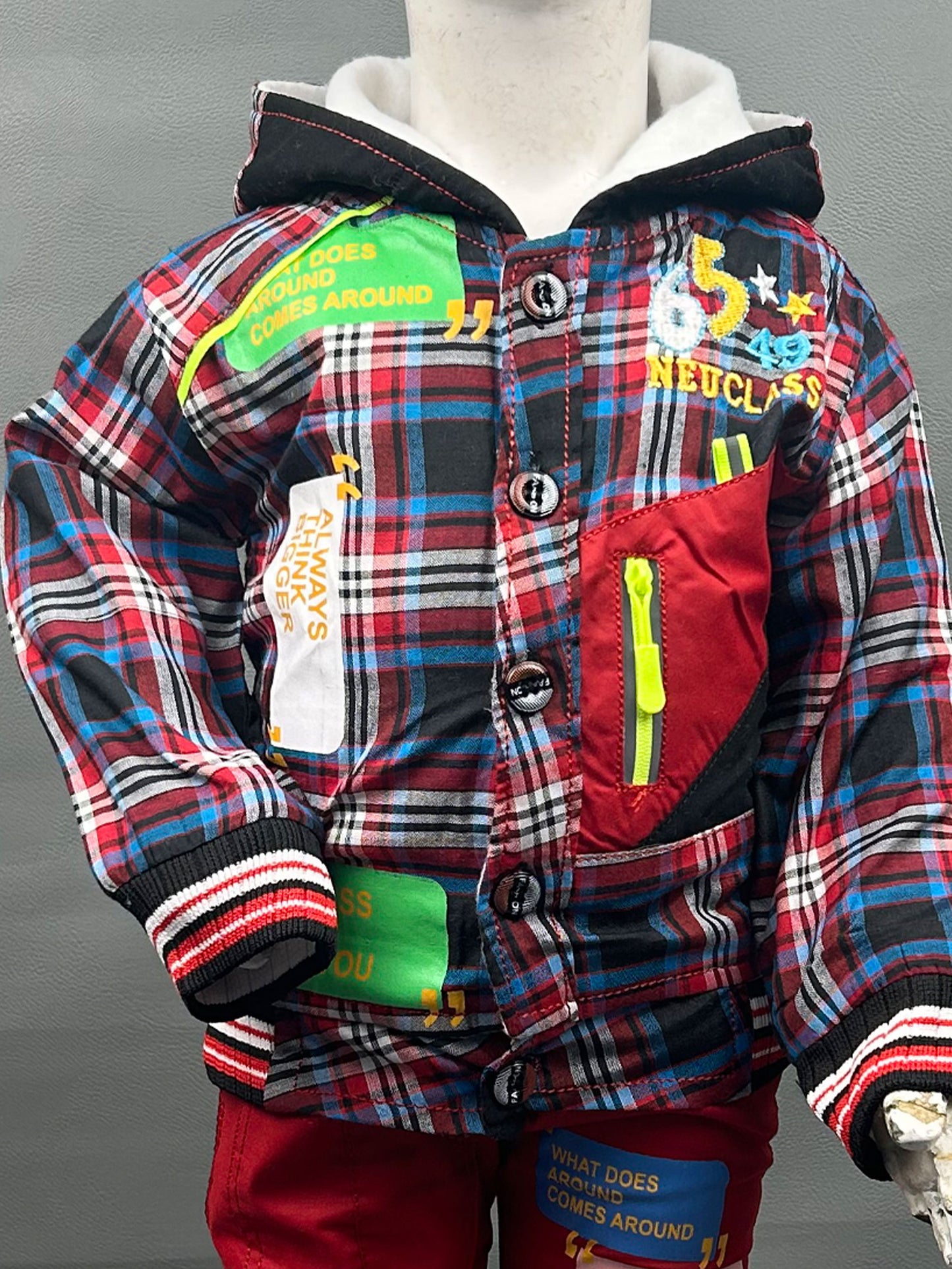 1Yr - 4Yrs Around Red Suit For Kids BS197