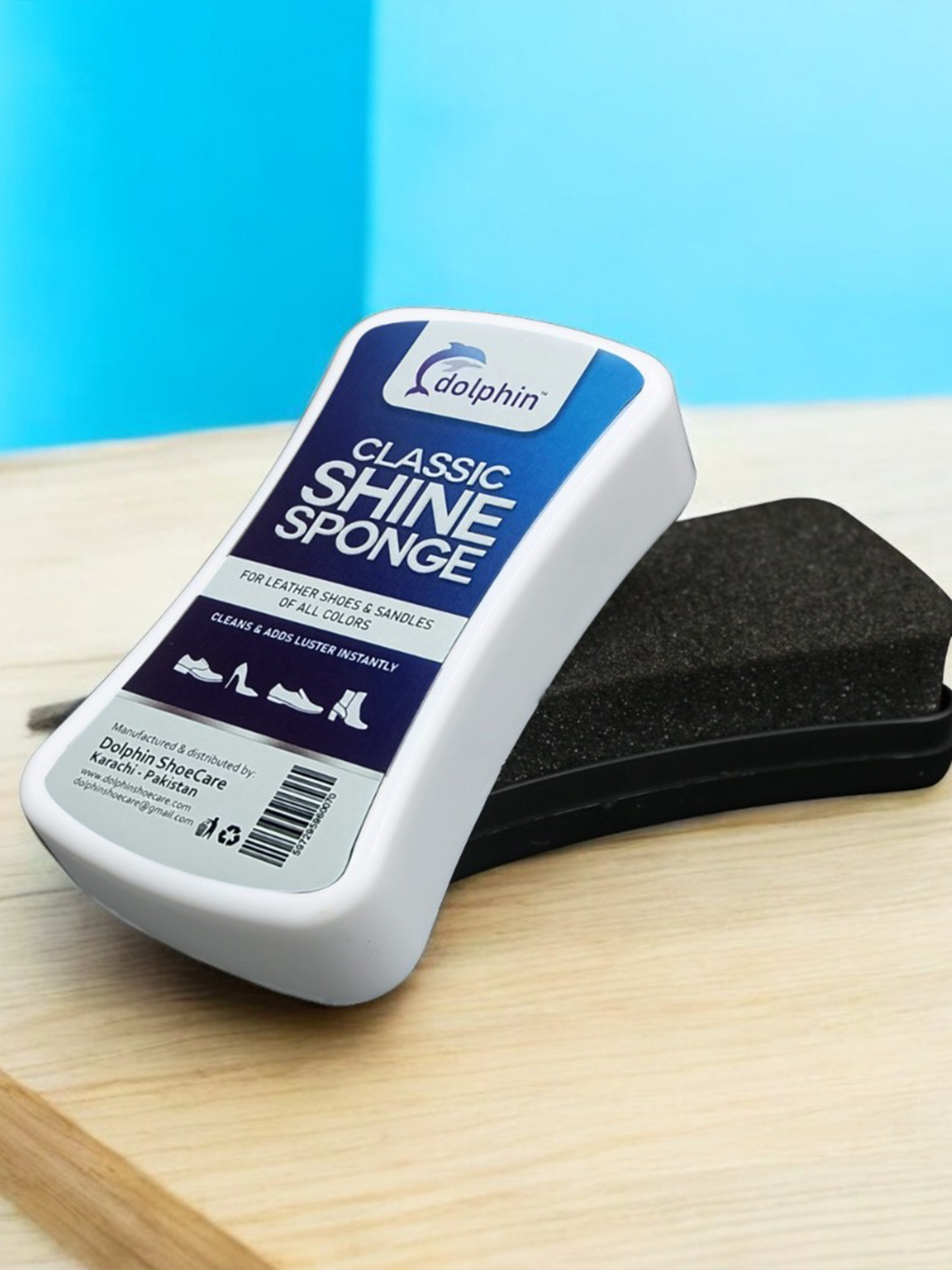 Dolphin Classic Shoe Shiner With Single sided Sponges SP15