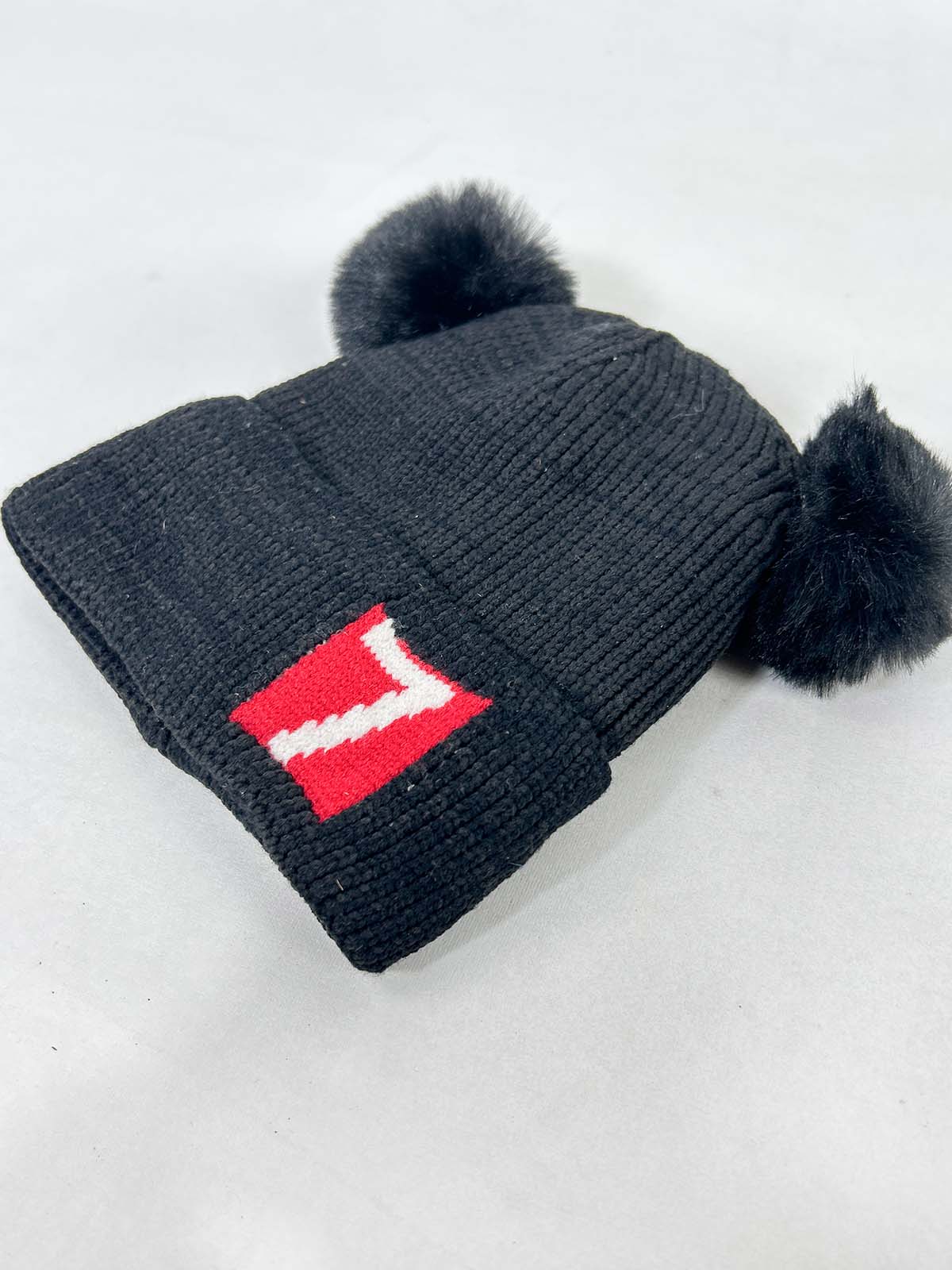7 Black Beanie Winter Cap For Kids BWC50