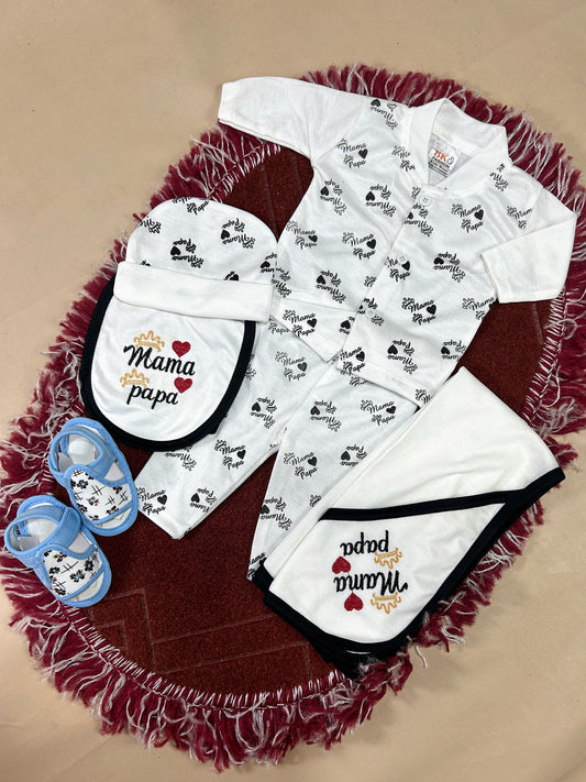 0Mth - 3Mth Papa 5Pcs Gift Set For Newborn HG NBGS229